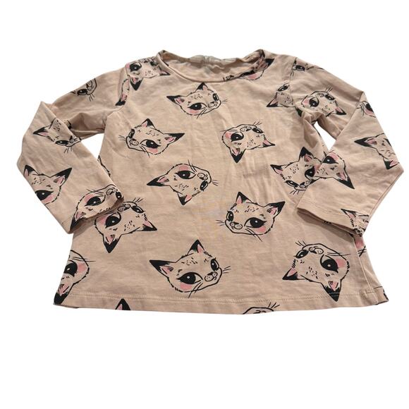 H&M Other - H&M Toddler Girl 3-4T Cat Design Long Sleeve Shirt